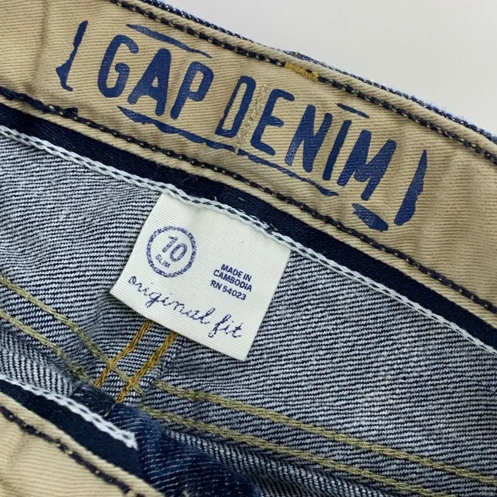 Gap denim straight leg dark wash jean 10